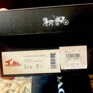 Never worn coach sandals